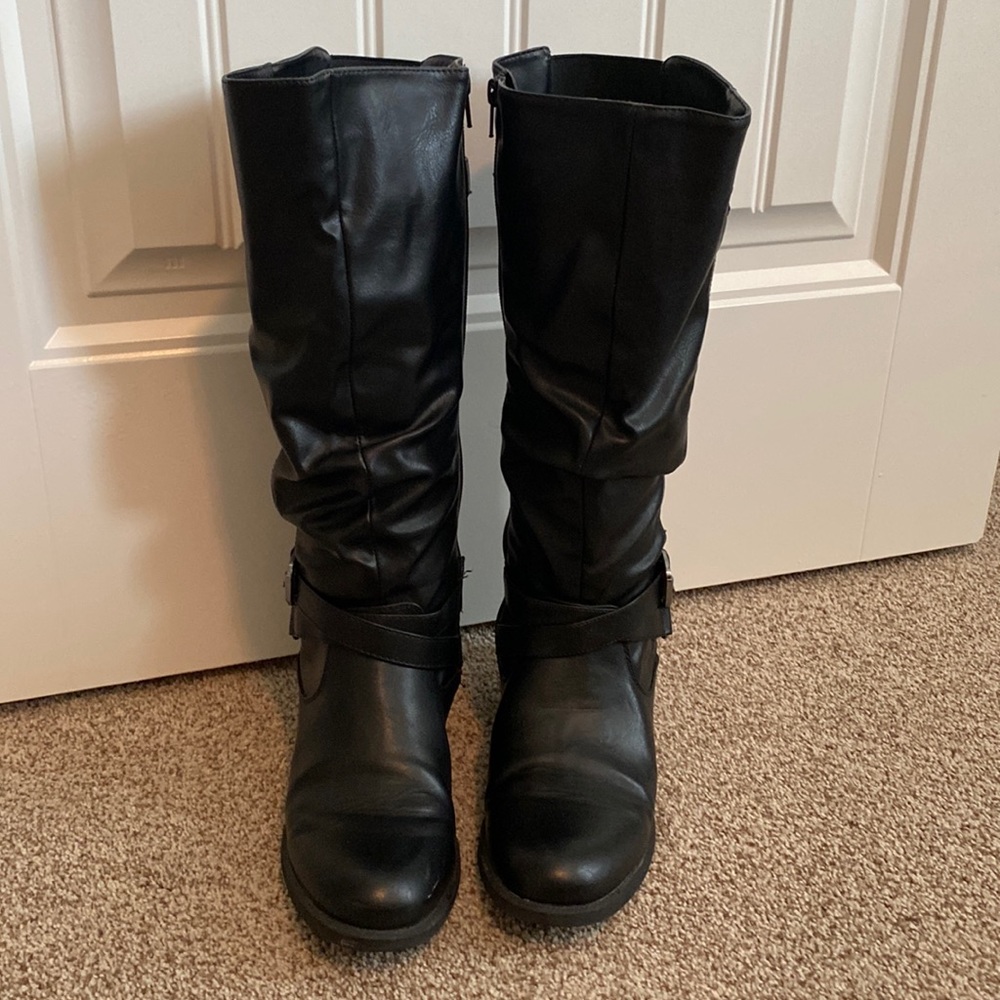 Black Knee-Hi Boots